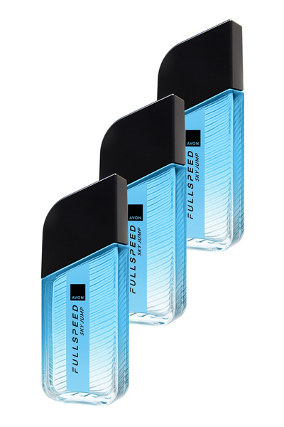 AVON Full Speed Sky Jump Erkek Parfüm Edt 100ml Üçlü Paket