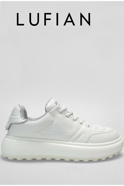Lufian 111230258 Riken Sneaker Men's Leather Shoes White