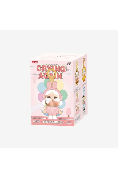 Pop Mart سلسلة CRYBABY Crying Again Series-Vinyl Face Plush Blind Box - Charm Bag - سلسلة مفاتيح من القطيفة