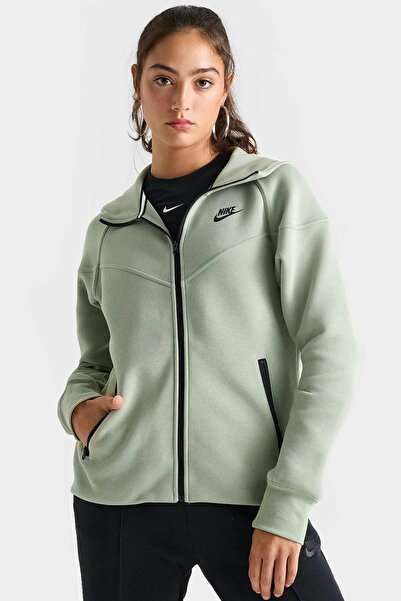 Nike Sportswear Tech Fleece Windrunner FA24 Full-Zip Hoodie Yeşil Kadın Sweat...