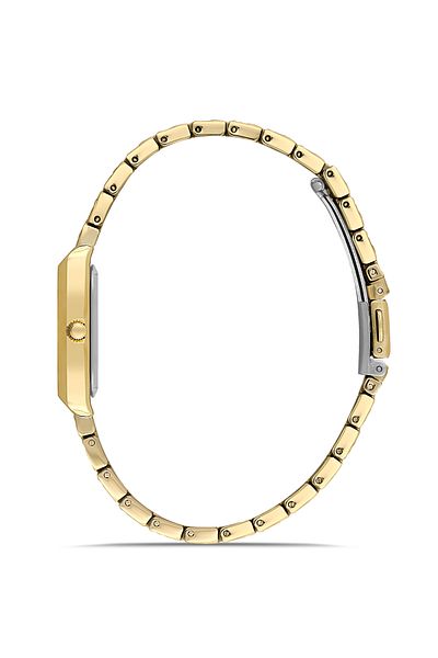 FERRO Fl21599Awt-B Quartz Steel Gold Color 22 mm Women Wrist Watch