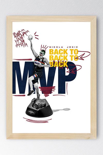 Saturn Nikola Jokic Mvp Framed Painting - Basketball Nba Poster Painting