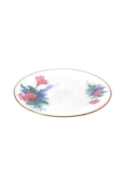 Generic Flower Designed Dinner Plate Multicolour 7 Inch – Elegant and Durable Tableware Piece