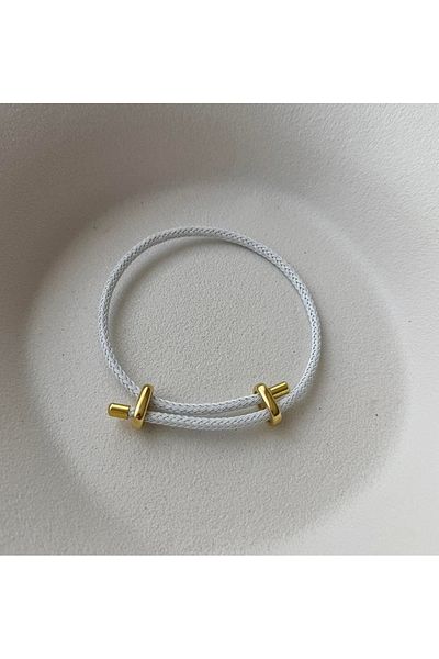 mos&more White Trend Women'S/Men's Unisex Bracelet