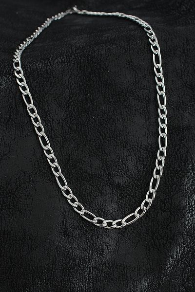 norsary 316L Steel Thick Figaro Chain Model Silver Color Men's Necklace