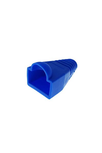 OEM UTP plug protection sleeve, blue, set of 100 pieces