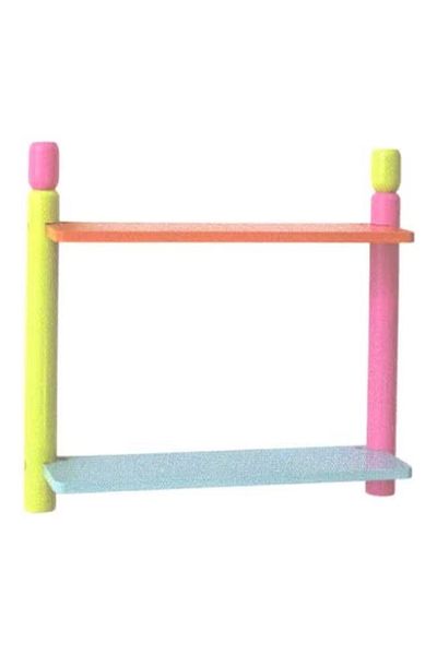 Generic رف حائط متعدد الألوان 14×46×48 سم - رف تخزين وعرض أنيق