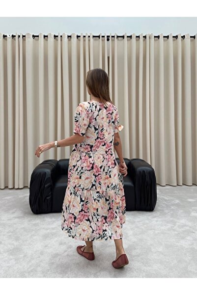 BEBE PLUS Φόρεμα με μπλε λουλούδια