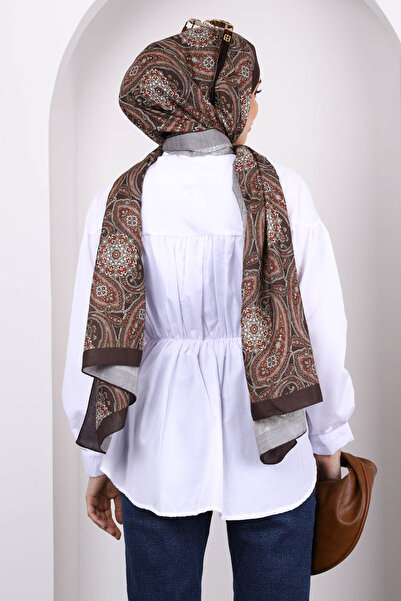 İmajButik Ecru Elastic Waist Buttoned Tunic