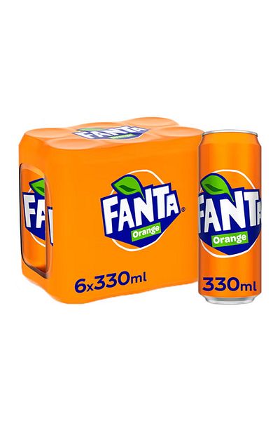 Fanta Carbonated Soft Drink Can 330 ml x 24