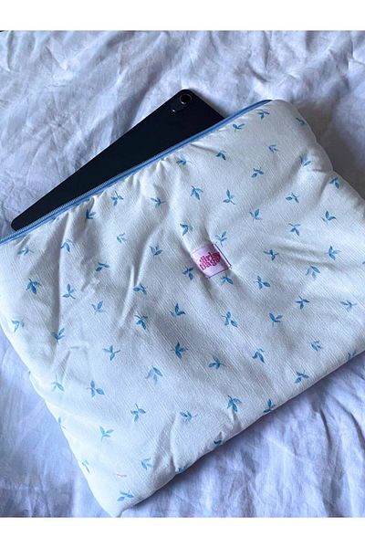 girlsybags Laptop MacBook Tablet iPad Case Thick Protect All Inch Fabric Quilted Computer Case