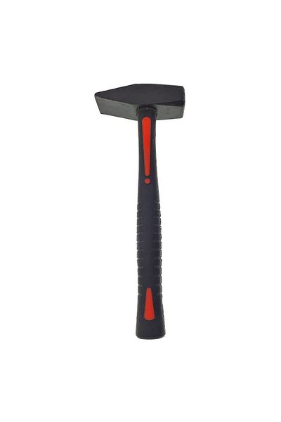 OEM Hammer 1500g, with handle 335x33x28mm, made of fiber, insulated, non-slip, black with red