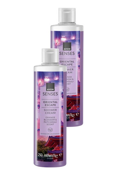 AVON Senses Oriental Escape Portakal Çiçeği ve Paçuli Kokulu Duş Jeli 250ML İkili Set