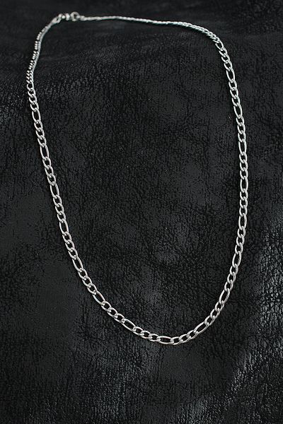 norsary 316L Steel Classic Figaro Chain Model Silver Color Men's Necklace