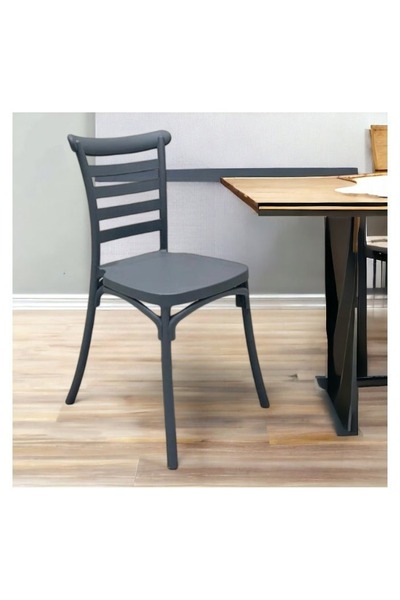 smart home Single chair set consisting of two fiber chairs with a modern design and strong legs - size 45 x 45 x 80 cm | Durable office seat