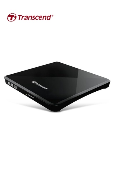 Transcend ناسخ أقراص DVD محمول فائق النحافة 8X TS8XDVDS - أسود