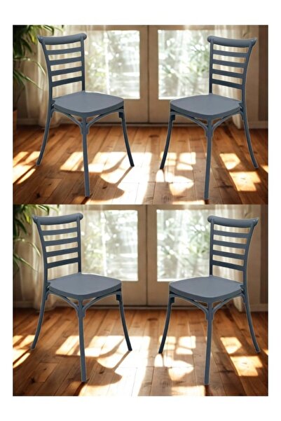 smart home طقم كراسي مفردة يتكون من 4 كراسي من الفايبر بتصميم عصري وأرجل قوية...