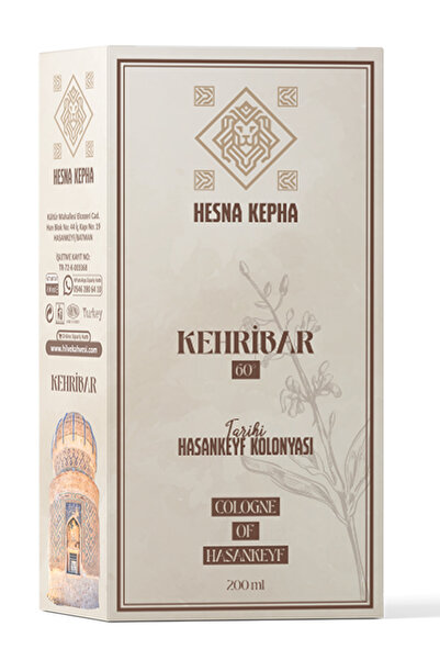 Hasankeyf hilve Tarihi Hasankeyf Kolonyası Kehribar 200 ml