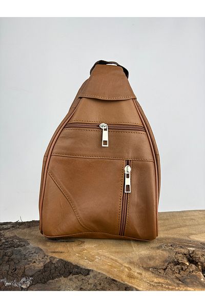 özdemirler deri Genuine Leather Small Monkey Bag, Women's Backpack, Shoulder Bag