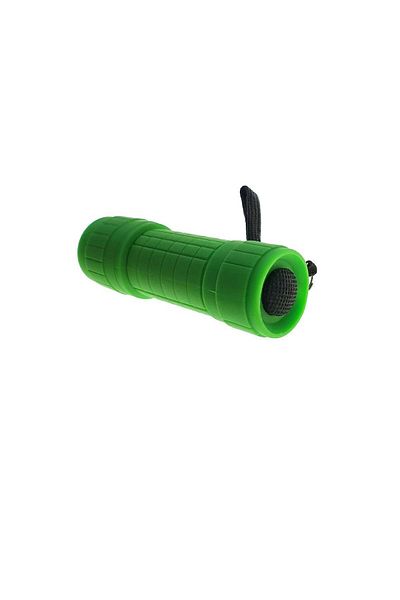 OEM Flashlight with 9 LEDs, Lamex 72826, with anti-slip grip, 100x30mm, 3xAAA, green