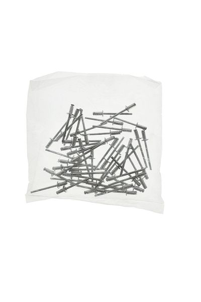 OEM Set of 50 steel and aluminum pop rivets, 3.2 X 6 mm