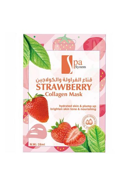 Spa System Spa System Strawberry & Collagen Face Mask 28g