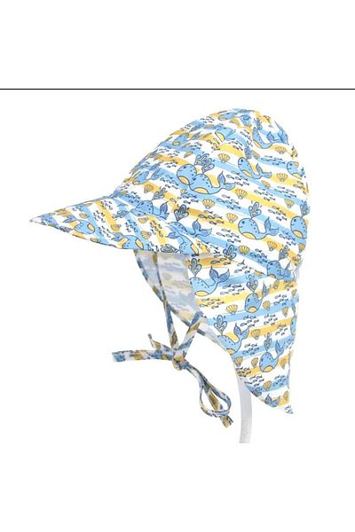 OEM Palarie plaja, copii cu protectie solara, UPF 50+, Circumferinta reglabila, 44-48 cm, 3-24 luni