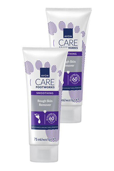 AVON Footworks Sertleşmiş Cildi Arındırıcı Ayak Peelingi 75ml İkili Paket