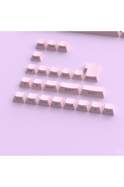 silabor 131 Tuş Keycaps ABS Tuş Takımı Yan Tuş Harf Mekanik Klavye Keycaps