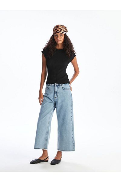 LC Waikiki Xside Women's Body with Stand Collar Texture