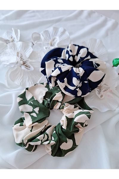 İPAR AKSESUAR 2-Pack Large Patterned Fabric Elastic Buckle