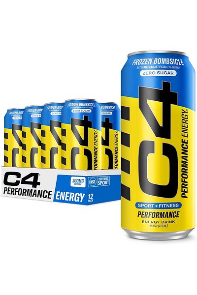 Cellucor C4 Performance Energy Drink, Frozen Bombsicle, 12x473ml