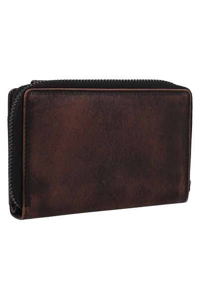 Greenburry Destressed Wallet RFID protection Leather 13.5 cm
