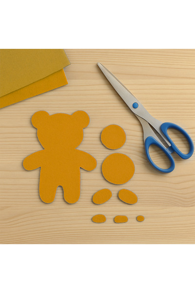 Minopi Orange Felt Sheet 10 Pack 20X30 cm - 1.5 mm Thickness