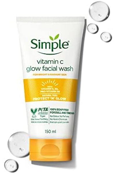Simple Vitamin C Glow Face Wash for sensitive, dry & oily skin