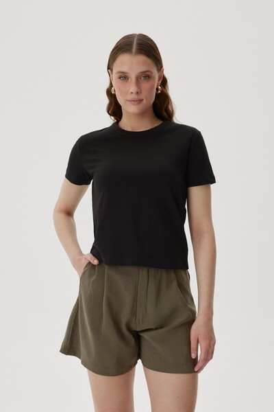 Buly KISA KOLLU BİSİKLET YAKA TSHIRT