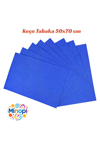 Minopi Blue Felt Sheet 10 Pack 50X70 cm - 1.5 mm Thickness