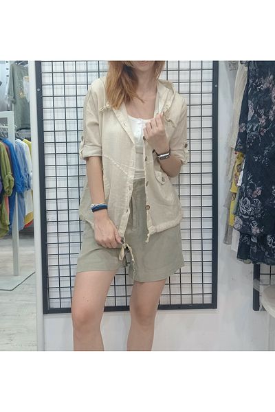 Bergani Hooded Seasonal Jacket with Foldable Sleeve Pockets