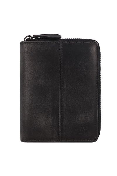Greenburry Destressed Wallet RFID protection Leather 13 cm