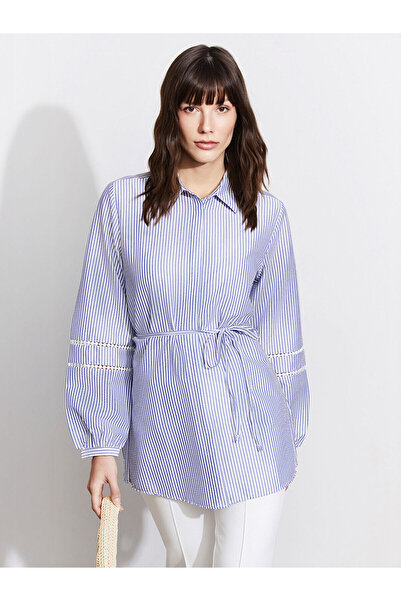 LC Waikiki Nevavm Striped Women's Shirt Tunic with a Difference