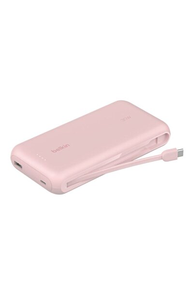 Belkin BPB024 30W 20K Entegre Kablolu Powerbank - Pembe