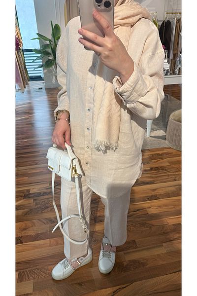 Rukayyel Linen Set - Powder
