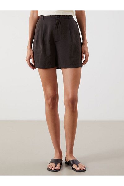 LC Waikiki Lcw Vision Loose Fit Modal Blend Women's Pleated Shorts