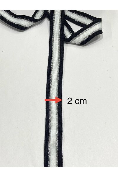 karantuhafiye Decorative Ribbon / Glitter Tracksuit Ribbon / 2 cm / 3 Meters