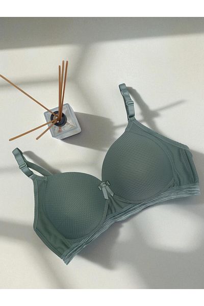 BEYAZTOPTAN 100% Quality Women's No Underwire Unpushed Jacquard Bra (C Cup)