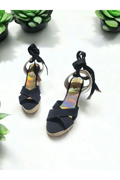 GokceKundura06 Stringed Heel Sandals