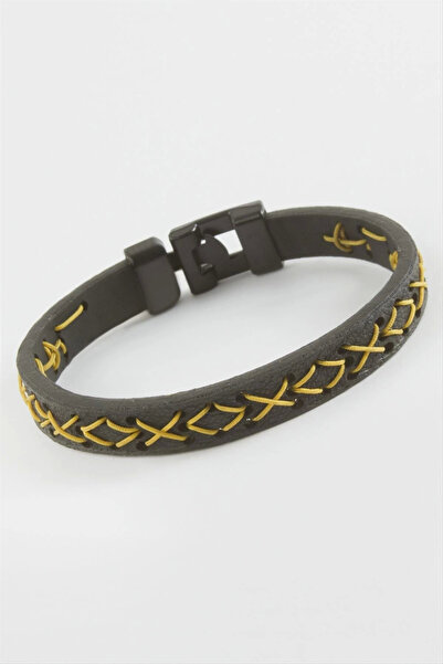 Eco Lounge Quality Faux Leather Bracelet with String