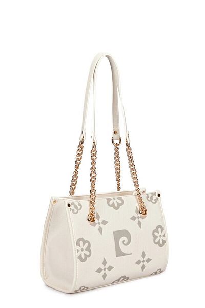 Pierre Cardin Geantă de umăr pentru femei Monogram White 05pc25y10504-bmn