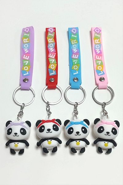 Enseb Panda Silicone Keychain