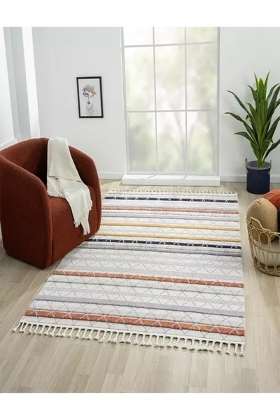 MOQA Max 1803 Multi Bohem İskandinav Salon Mutfak Çocuk Oadası Halısı